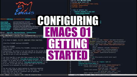 A New Beginning With GNU Emacs Configuring Emacs 01 YouTube