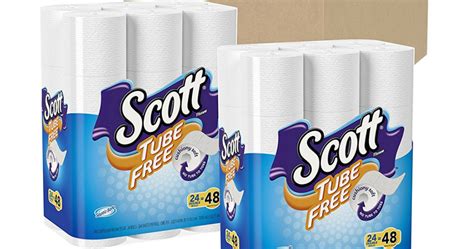 Amazon Scott Tube Free Toilet Paper Double Rolls Only Shipped