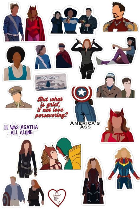 Printable Marvel Stickers