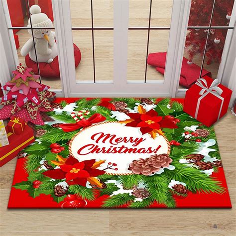 Deagia Home Textiles Clearance Christmas Letter Door Mats Kitchen Mats