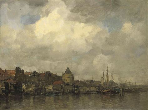 Jacob Maris The Schreierstoren On The Buitenkant Amsterdam