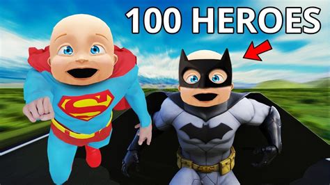 BABY BECOMES 100 SUPERHEROES... - YouTube