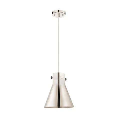 Innovations Newton Cone Watt Light Polished Nickel Shaded Pendant