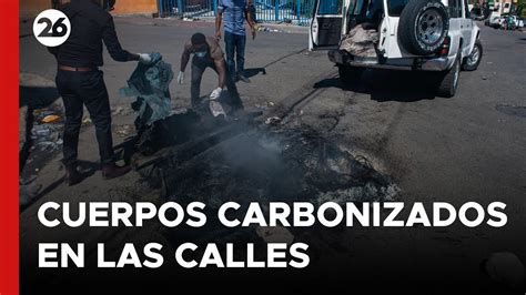 HAITÍ Hallaron cuerpos carbonizados en las calles de Puerto Príncipe