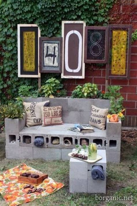 Best Outdoor Cinder Block Bench Ideas Designs For