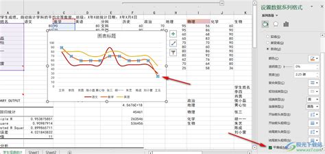 Excel如何制作曲线图？ Excel制作曲线图的方法 极光下载站