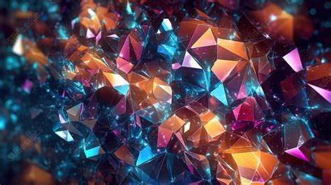 Fondo Facetas De Estilo Diamante Que Crean Un Patrón De Difracción