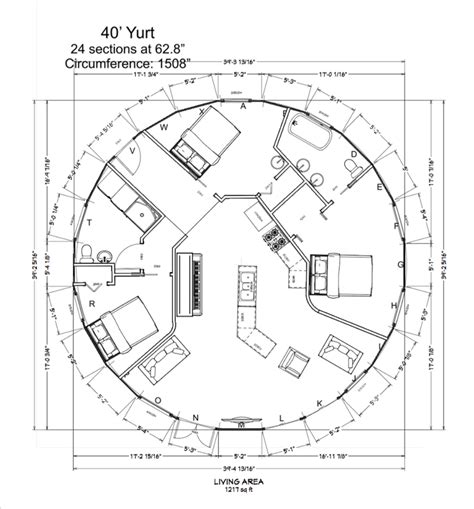 2 Bedroom Yurt Floor Plans | Homeminimalisite.com