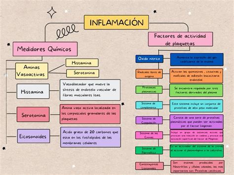 Mapa Conceptual Inflamación Mapa Conceptual Inecuaciones Inmunologia