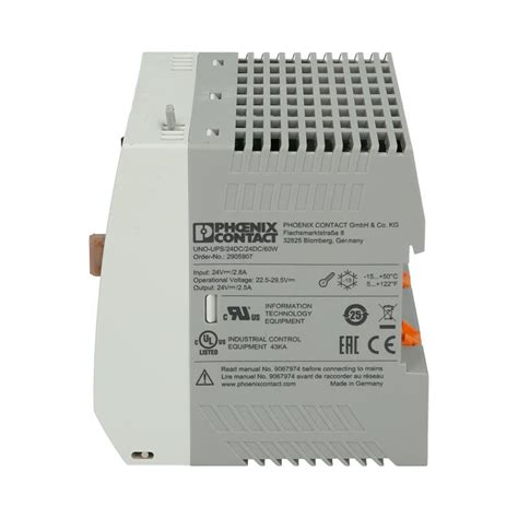 Alimentation Secourue PHOENIX 2905907 UNO UPS 24DC 2 Automation24