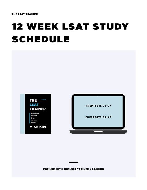 Lsat Study Schedule Template