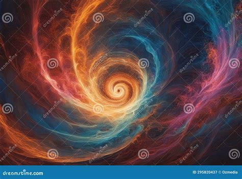 Vibrant Abstract Universe Swirl Stock Illustration Illustration Of