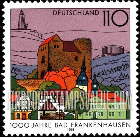 Town Of Bad Frankenhausen Th Anniversary Pf Multicolored Stamp