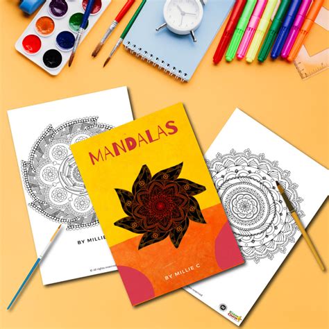 Mandala Colouring Book - 12 Designs - kiddycharts.com