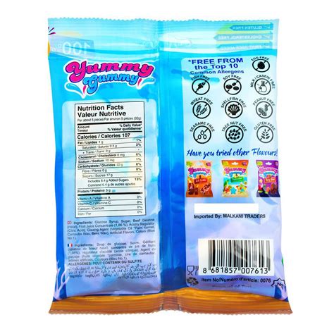 Buy Yummy Gummy Jelly Blue Sharks Gluten Free 150g Online At Special