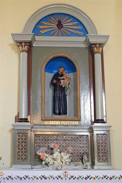 St Anthony of Padua, Statue on the Altar St Anthony the Great in the ...