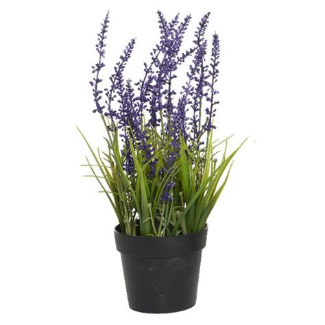 Everlands Lavendel Kunstplant In Pot Violet Paars D X H Cm