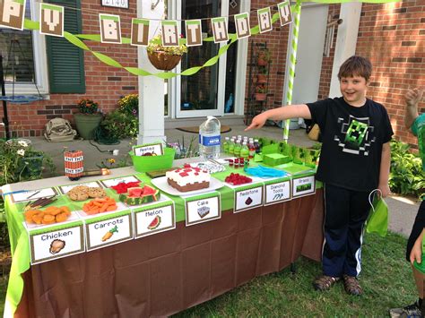 An Epic Minecraft Birthday Party With Games And Printables