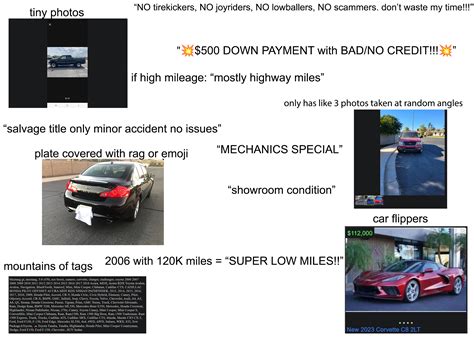 Looking for a car on craigslist starterpack | /r/starterpacks | Know