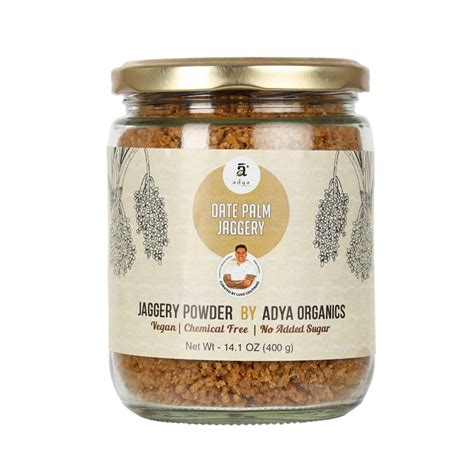 Buy Date Palm Jaggery Powder Online Adya Organics