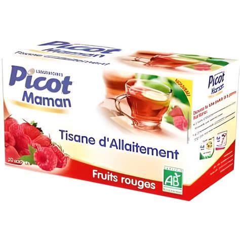 Picot Maman Tisane D Allaitement Fruits Rouges Bio Sachets