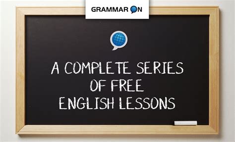 Grammar On - A Complete Series of Free English Lessons | Free english lessons, English lessons ...