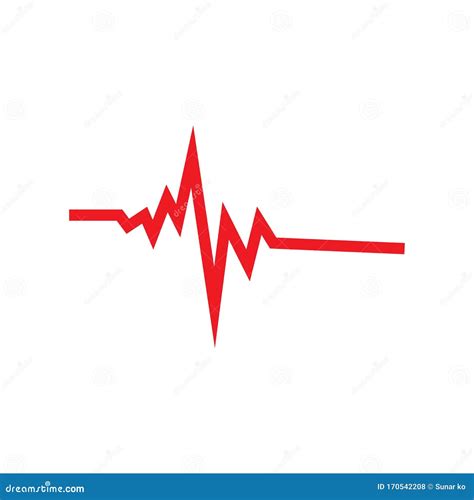 Art Design Health Medical Heartbeat Pulse Stock Vector Illustration