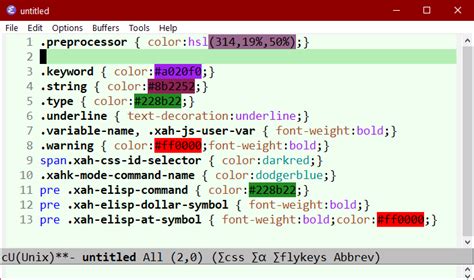 Emacs Color Css Color Strings 🚀