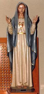 Statue Of The Sacred Heart Of Mary Ferdinand Stuflesser