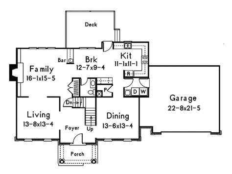 Colonial Style House Plan Traditional Colonial House Plan