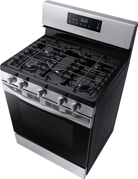 Samsung 5 8 Cu Ft Self Cleaning Freestanding Gas Range Stainless Steel Nx58r4311ss Aa Best Buy