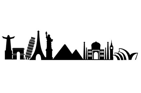 World Landmark Silhouettes SVG Cut File By Creative Fabrica Crafts