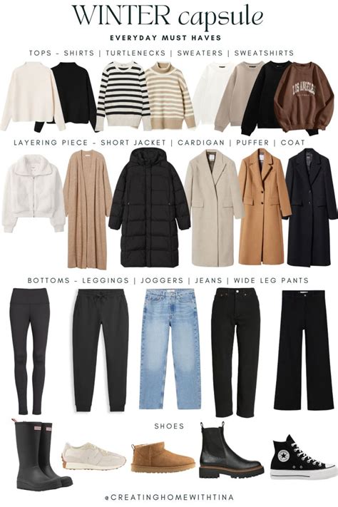 Winter Capsule Wardrobe 2022 2023 Winter Fashion Outfits Casual