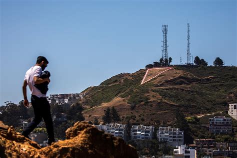 Pink Triangle Installed On San Franciscos Twin Peaks To Start Pride Month