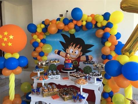 Pin By Ana Montero On Decoracion Goku Birthday Dragon Birthday Ball