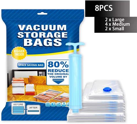 Amazon Bz Vacuum Storage Bags Pack More Vacuum Seal Bags For