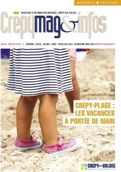 CRÉPY PLAGE LES VACANCES À PORTÉE DE MAIN MAGAZINE D INFORMATION