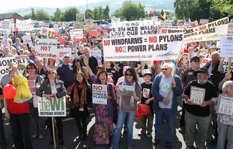 Protests As Uk S Biggest Ever Wind Farm Inquiry Gets Underway Wales