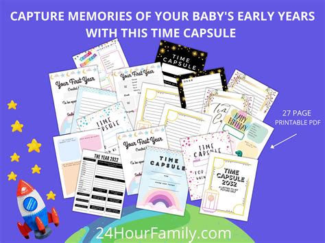 79 Time Capsule Ideas (Free Printable) - 24hourfamily.com