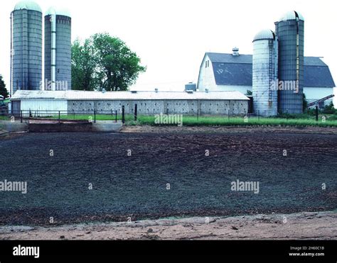 Dairy Manure Storage Structure Ca Or Earlier Stock Photo Alamy