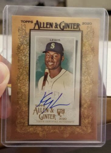 Topps Allen And Ginter Kyle Lewis Rc Auto Ssp Seattle Mariners