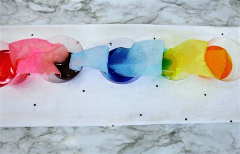 Easy Rainbow Walking Water Experiment For Kids