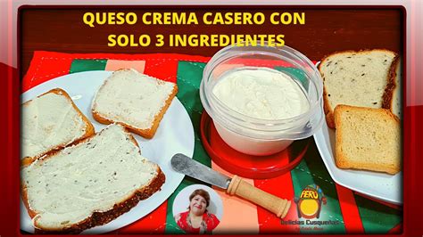 Como Hacer Queso Crema Casero Con Solo 3 Ingredientes Sin