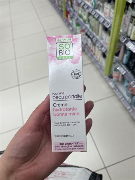 So Bio Étic Crème hydratante bonne mine bio INCI Beauty