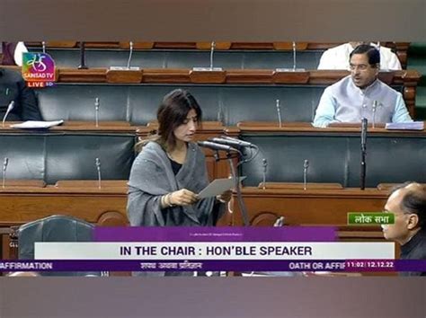 Samajwadi Party Leader Dimple Yadav Takes Oath As Lok Sabha Member Business Standard News