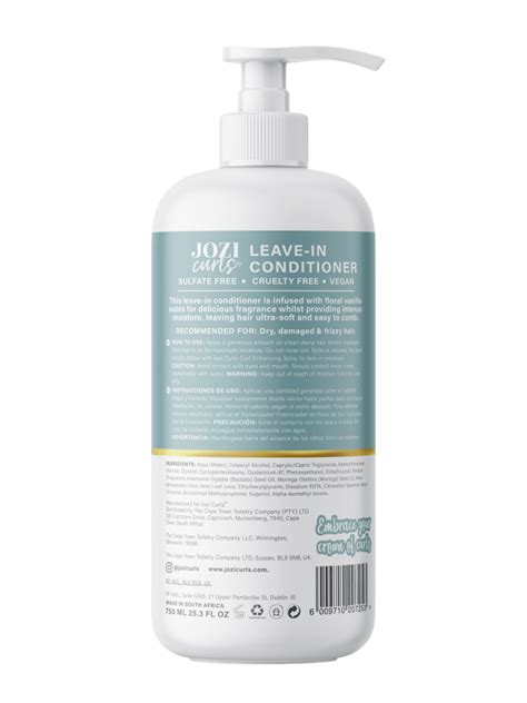 Leave In Conditioner 750 Ml 25 3 Fl Oz Jozi Curls