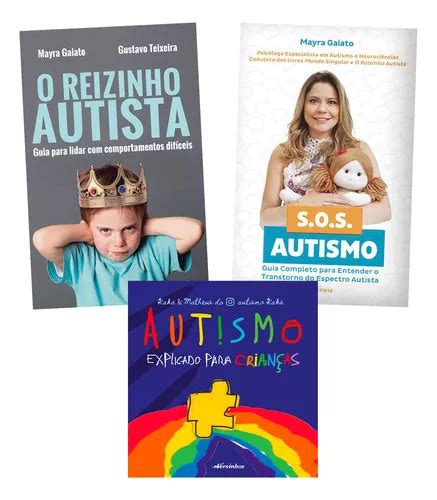 Coleção Aprendendo Com O Autismo Tea Infantil 3 Livros