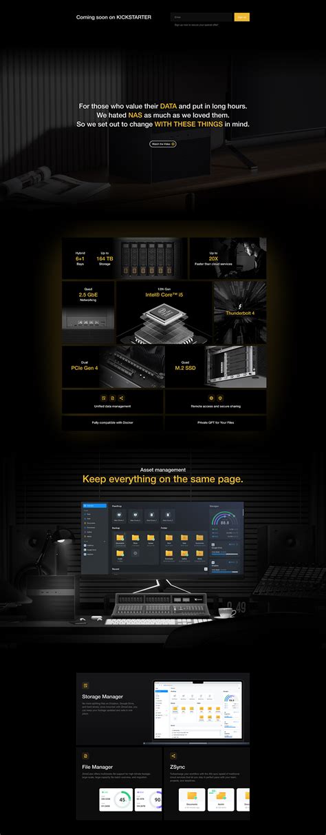 Zimacube Nas 产品站 海外众筹 视觉整案 分享 Mmmikey 站酷zcool