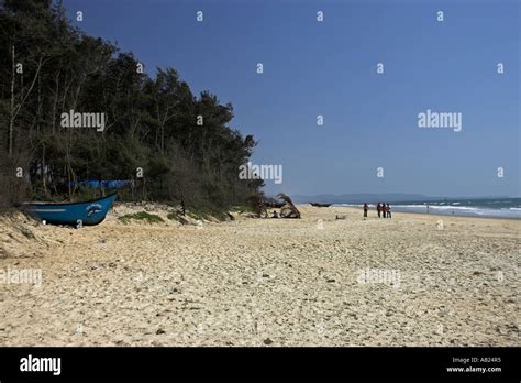 Quiet and undeveloped Varca Beach Goa India Stock Photo - Alamy