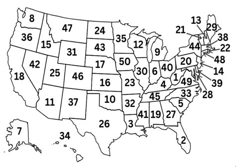 United States Map Quiz Diagram | Quizlet